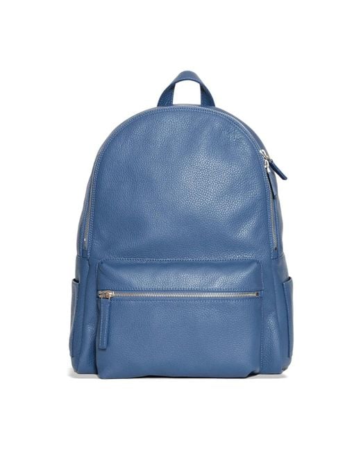 Orciani Tassen ,Blauw ,Leer Blauwe Leren Rugzak Emmer Tas in het Blue voor heren