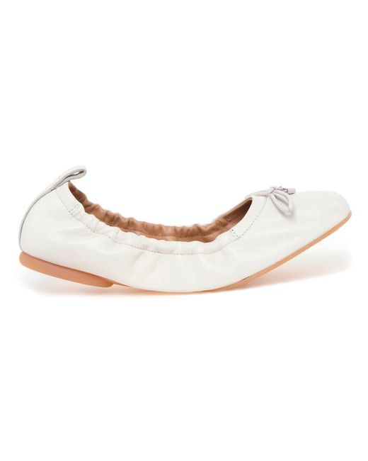 Hogan White Ballerina Shoes
