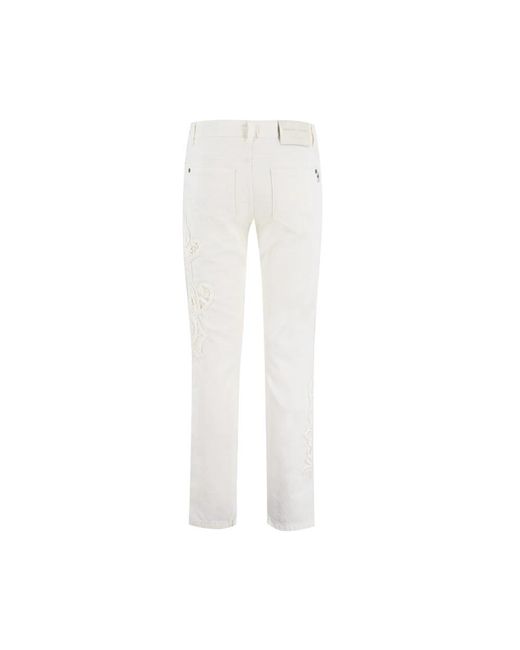 Ermanno Scervino White Straight Jeans
