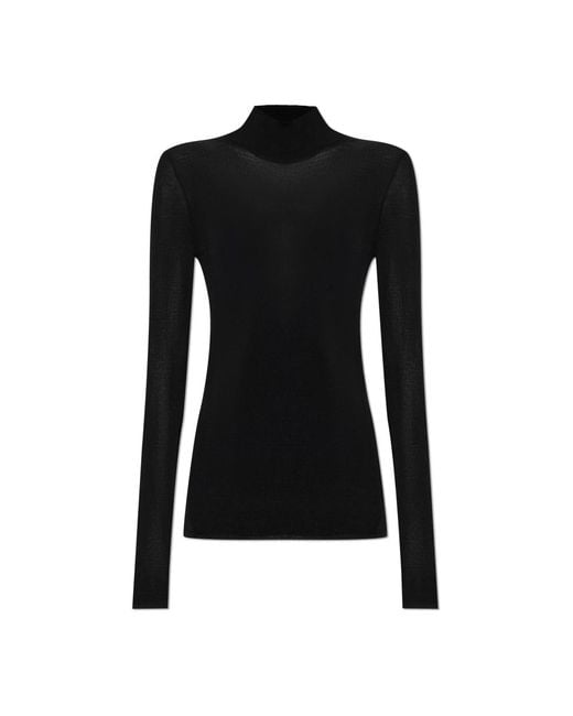 Turtlenecks Versace de color Black