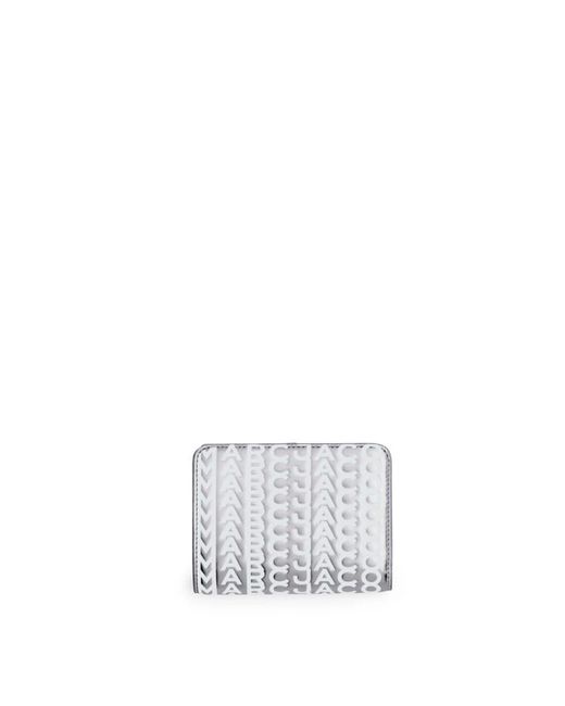 Marc Jacobs Accessoires ,Grijs ,Stijlvolle Portemonnee in het Metallic