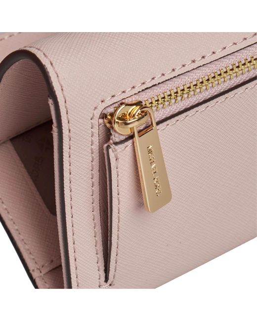 Michael Kors Accessoires ,Roze ,Leer Elegante Damesportemonnee & Kaarthouder in het Pink
