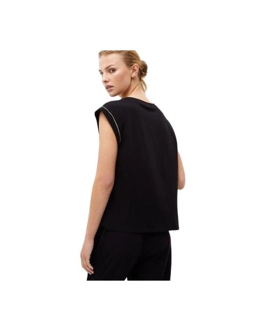 Liu Jo Black Sleeveless Tops