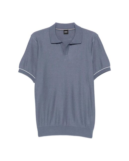 HUGO Blue V-Neck Knitwear for men
