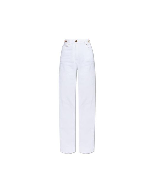 Versace White Straight Jeans