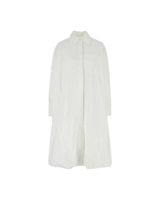 Jil Sander White Shirt Dresses