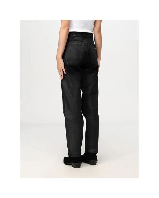AMISH Zwarte Denim Jeans Stijlvol En Veelzijdig in het Black