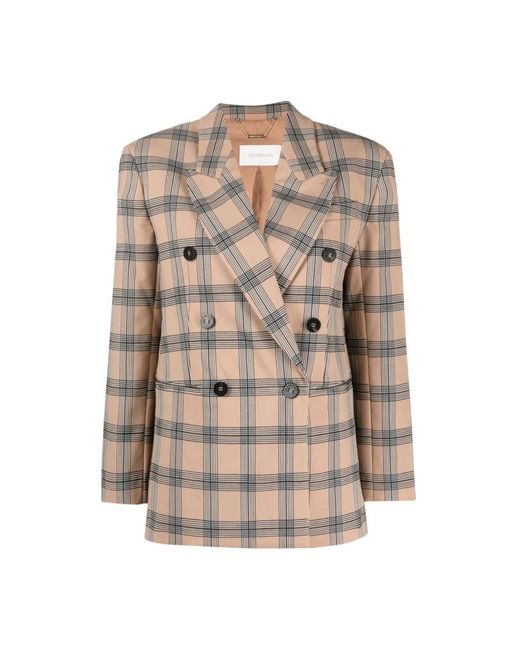 Zimmermann Oversized Luminosity Jacket Met Chequemotief in het Multicolor