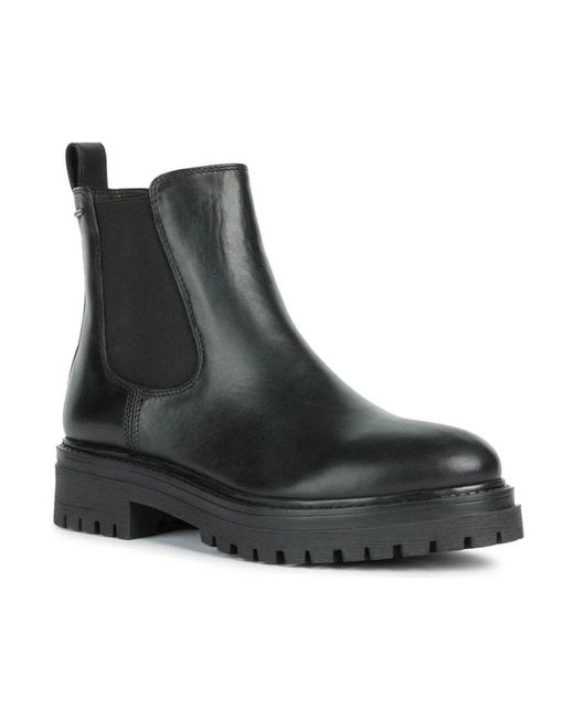 Geox Black Chelsea Boots
