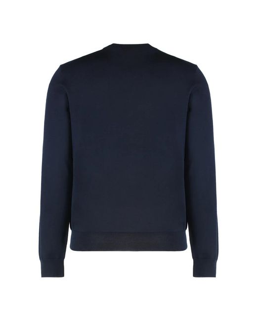 Boss Blue Round-Neck Knitwear for men