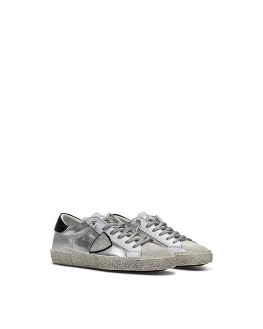 Philippe Model Damen Schuhe Sneakers Philippe MOL Paris Prld Mmx1 Metal  Argent Silber in Grau | Lyst DE