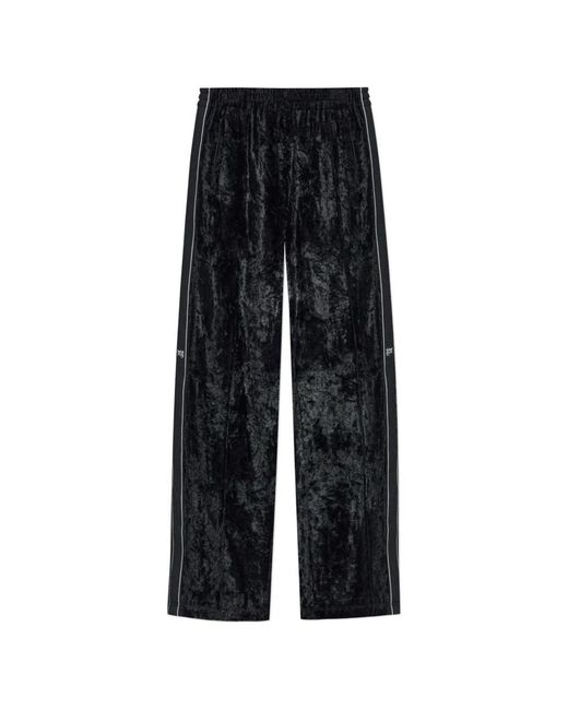 Alexander Wang Broeken ,Zwart ,Logo Webbing Track Pant in het Gray