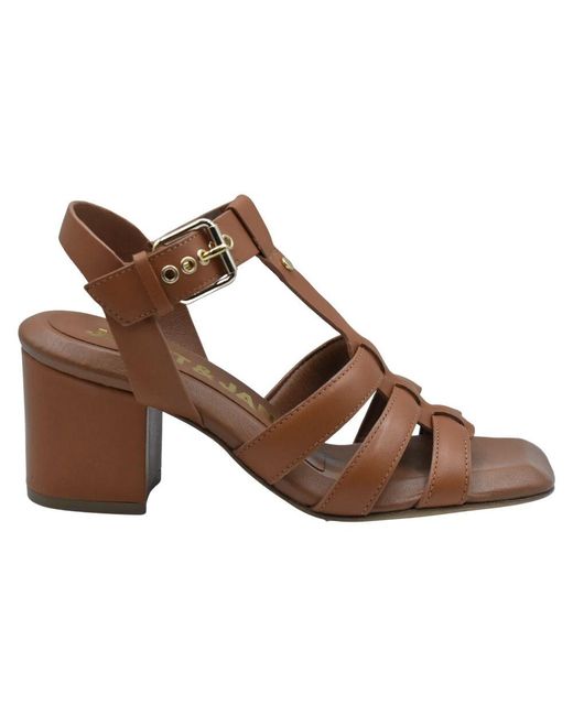 Janet & Janet Brown High Heel Sandals