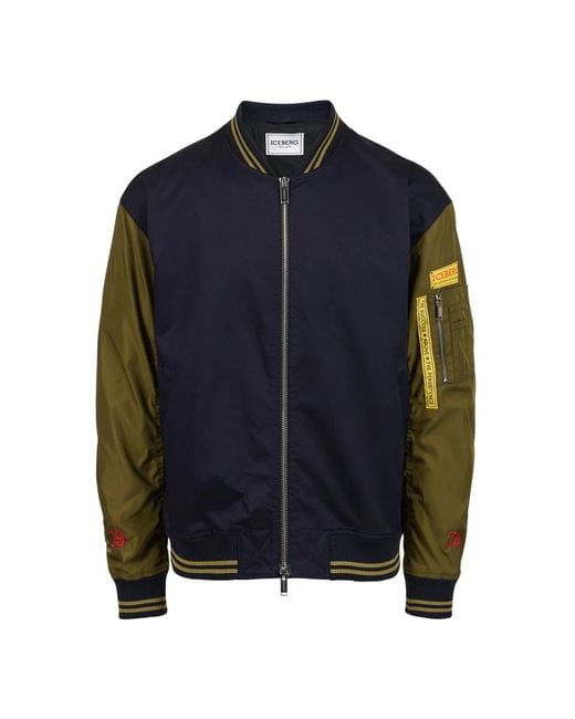 Bomber Jackets di Iceberg in Blue da Uomo