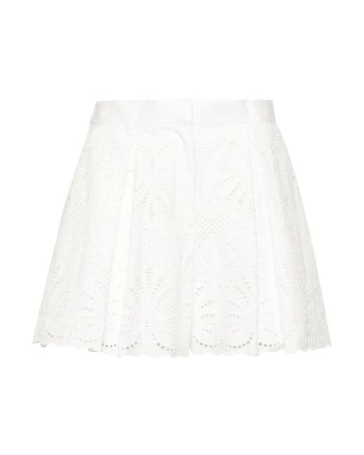 Self-Portrait White Short Skirts