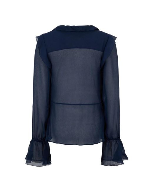 Alberta Ferretti Blue Blouses
