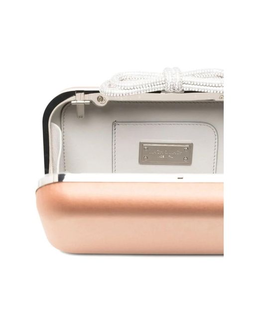 Mach & Mach Pink Kristall-Schleifen Clutch