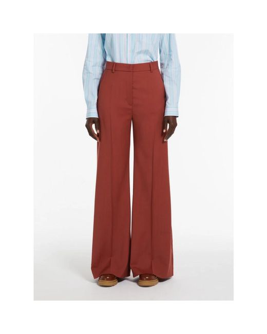 Max Mara Red Wide trousers