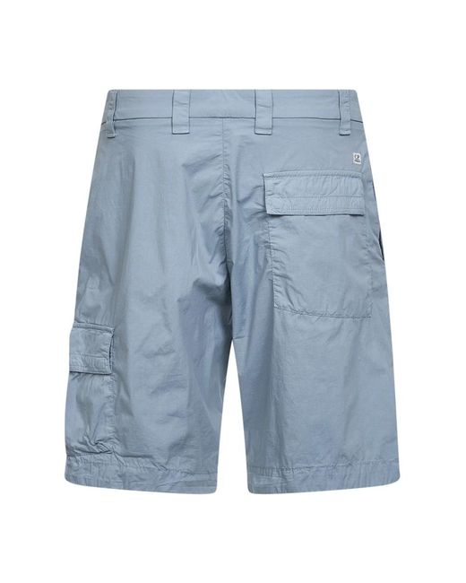 C P Company Blue Casual Shorts for men