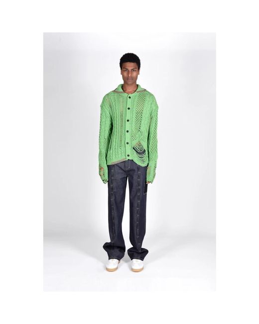 ANDERSSON BELL Green Cardigans for men
