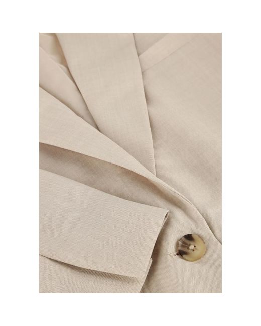 Modström Jassen Blazer Voor Zomerse Elegantie in het Natural