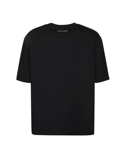 DSquared² Tops ,Zwart ,Katoen Katoenen T-Shirt Met Ronde Hals in het Black voor heren