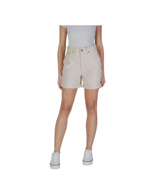 B.Young Gray Denim Shorts
