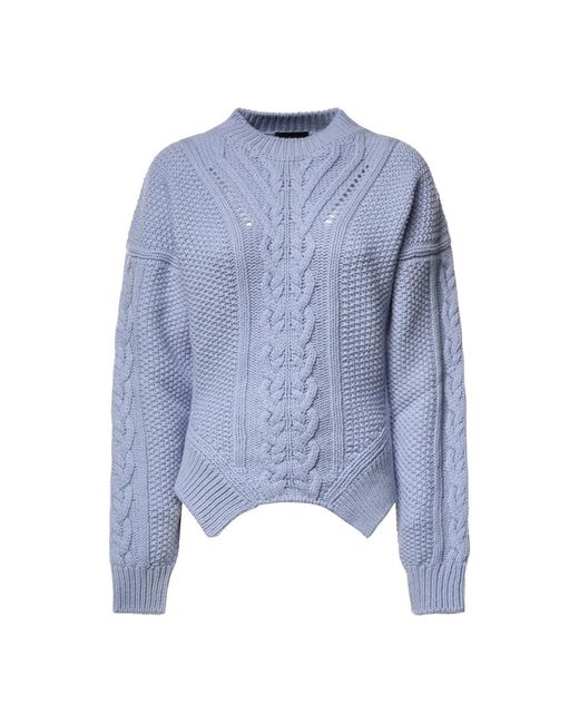 Dondup Blue Round-Neck Knitwear