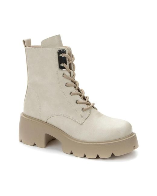 Betsy Natural Lace-Up Boots