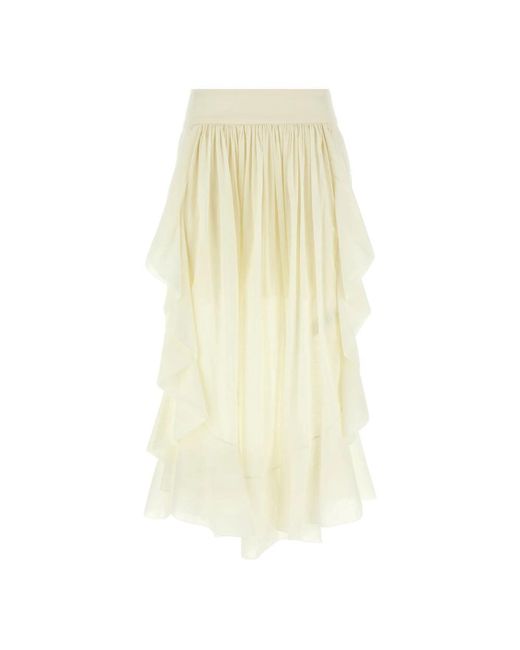 Zimmermann Rokken ,Wit ,Katoen Acacia Ruffle Maxi Rok in het Yellow