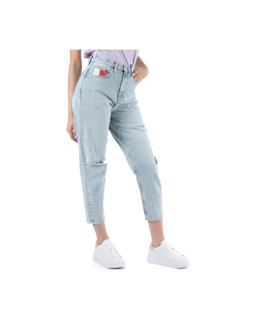 Tommy Hilfiger Blue Hohe tapered mom fit jeans