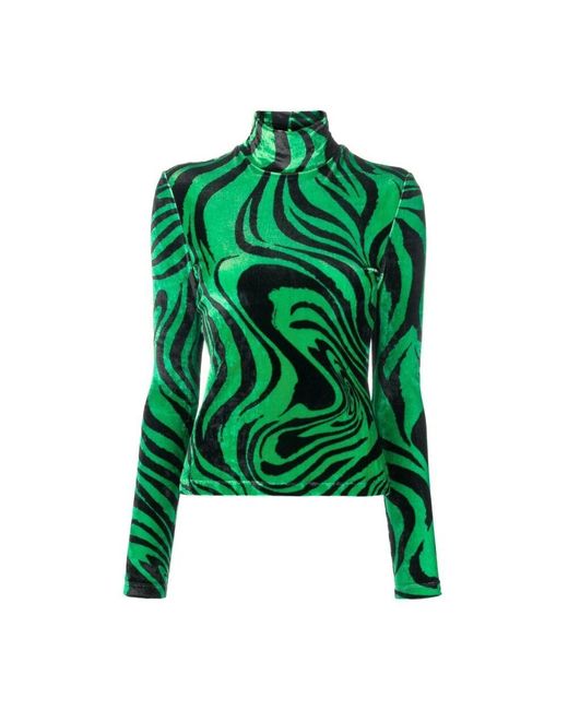 Philosophy Di Lorenzo Serafini Green Abstrakt-print shirt