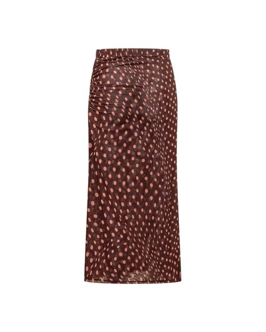 Stella McCartney Polka Dot Maxi Rok in het Brown