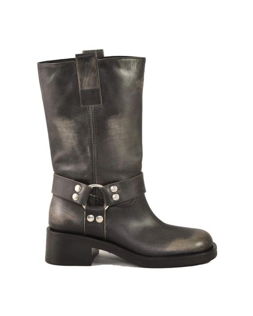 Strategia Black Cowboy Boots