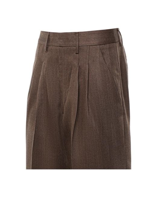 Dondup Brown Wide Trousers