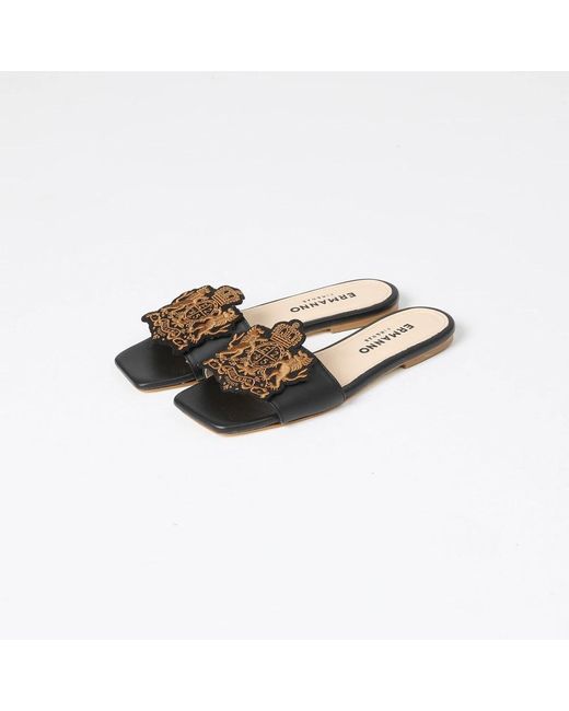 Ermanno Scervino Brown Sliders
