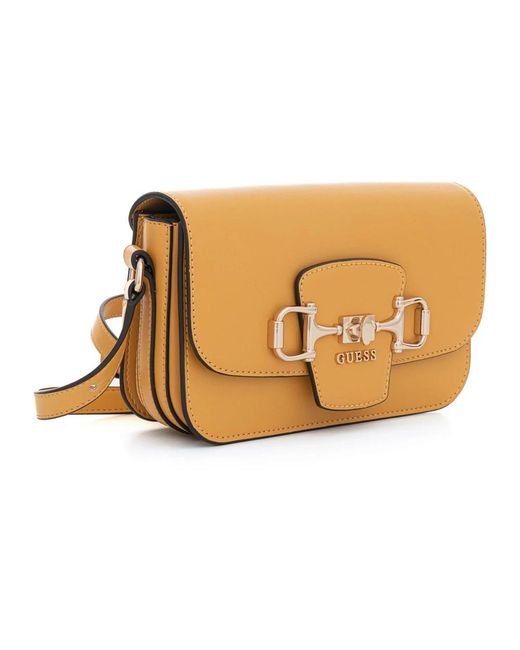 Guess Yellow Cross Body Bags