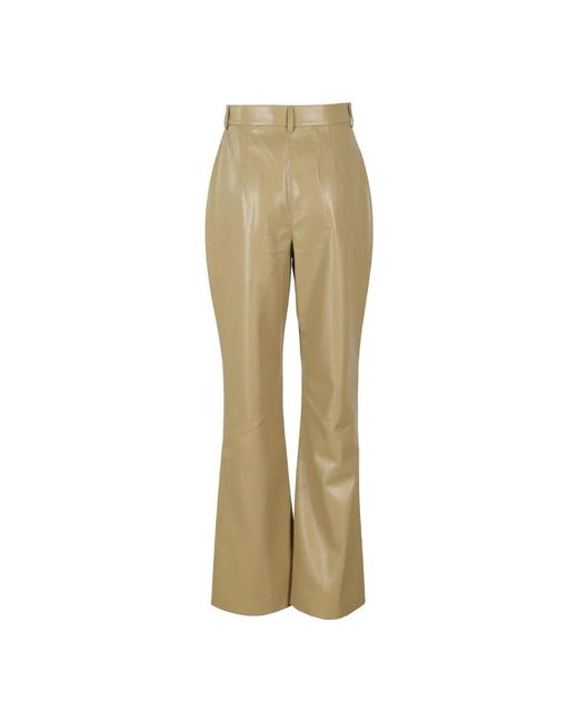 Wide Trousers Nanushka de color Natural