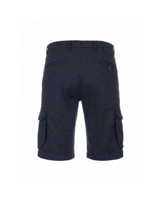 Kiton Blue Casual Shorts for men