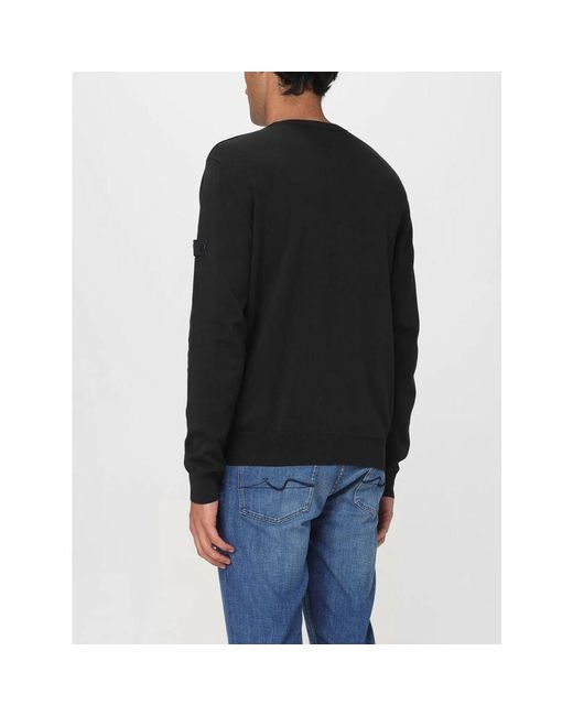 Peuterey Schwarzer Pullover Basic Stil in Black für Herren