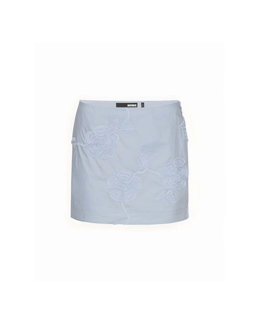 ROTATE BIRGER CHRISTENSEN Blue Blauer baumwollrock