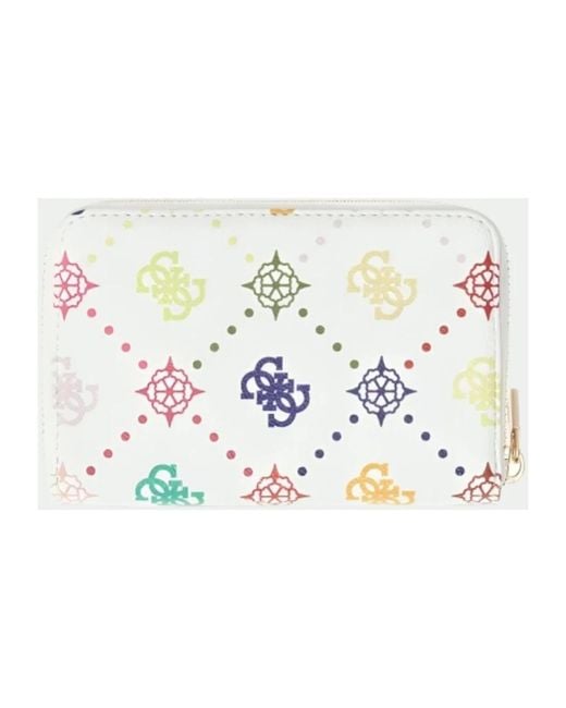 Guess Accessoires ,Wit ,Emelie Logo Slg Med Compagnon in het White