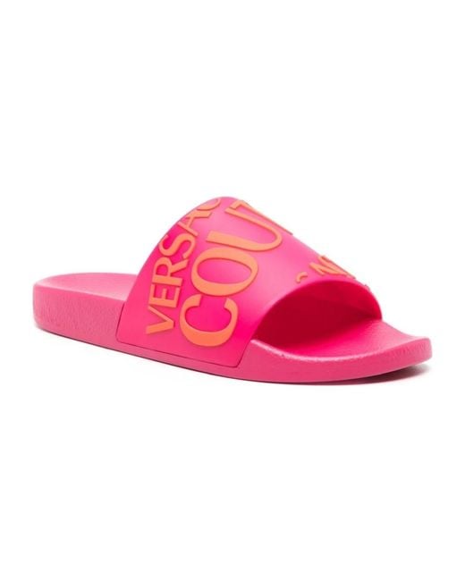 Versace Jeans Couture Pink Sliders