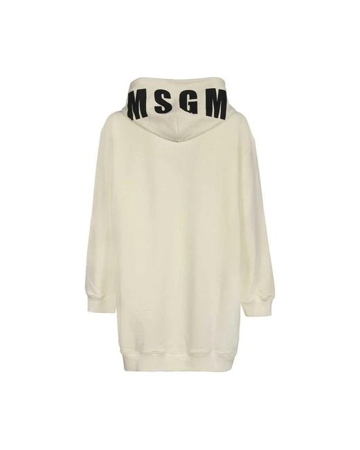 MSGM Natural Hoodies