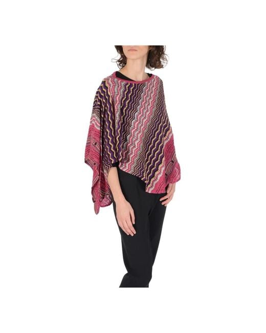 Capes Missoni en coloris Red