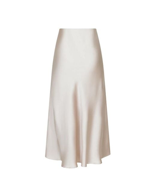 Neo Noir Midi Skirts in het White
