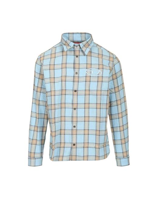 DIESEL Blue Casual Shirts for men