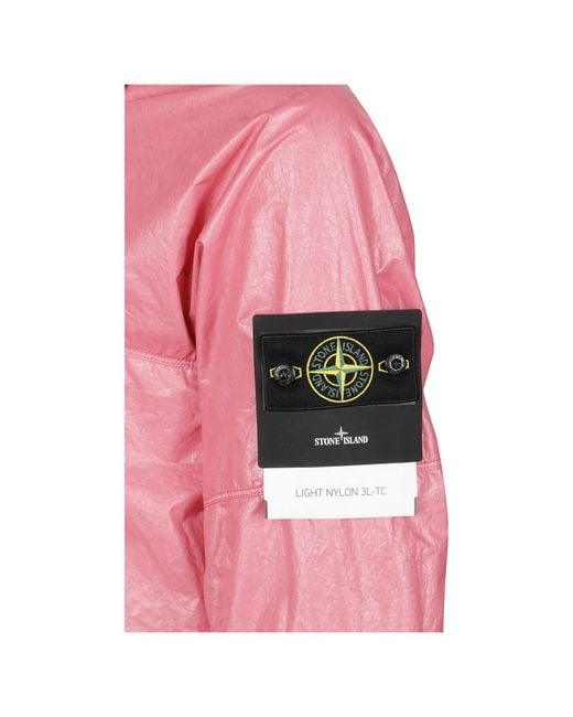 Stone Island Pink Light Jackets for men