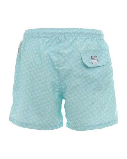 Fedeli Blue Beachwear for men