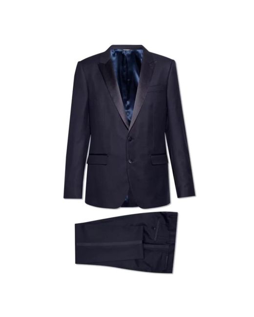 Dolce & Gabbana Blue Single Breasted Suits for men